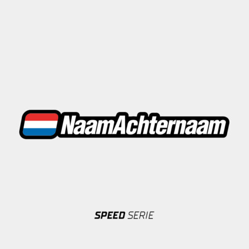 Wielersticker Speed Serie Productafbeelding Impressie